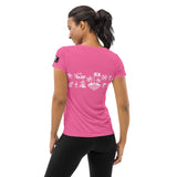 Parrgh Golf_coral_ Women's Athletic T-shirt