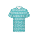 Parrgh Golf-tropical teal- Men’s Classic Fit Short-Sleeve Polo Shirt-Heavyweight 225g