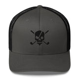 Parrgh Golf- black skull- Trucker Cap