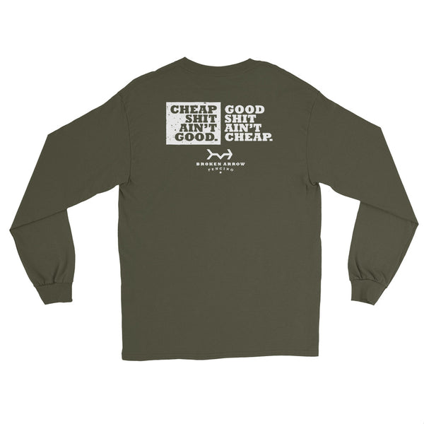 Cheap ain't good-Good ain't cheap-Men’s Long Sleeve Shirt