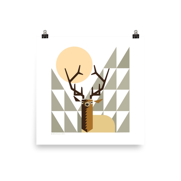 Bull Elk_On Alert _Poster