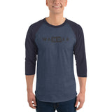 WANDER_ND_mens 3/4 sleeve raglan shirt