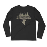 The HUNT  maze_rifle_MEN's Long Sleeve Fitted Crew