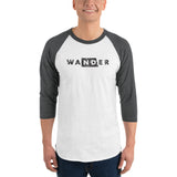 WANDER_ND_mens 3/4 sleeve raglan shirt