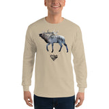 Elk- bugle_Men’s Long Sleeve Shirt