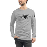 Pheasants in flight-Unisex Long Sleeve Tee