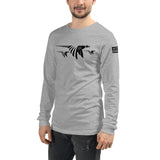 Pheasants in flight-Unisex Long Sleeve Tee