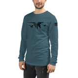 Pheasants in flight-Unisex Long Sleeve Tee