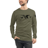 Pheasants in flight-Unisex Long Sleeve Tee