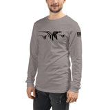 Pheasants in flight-Unisex Long Sleeve Tee